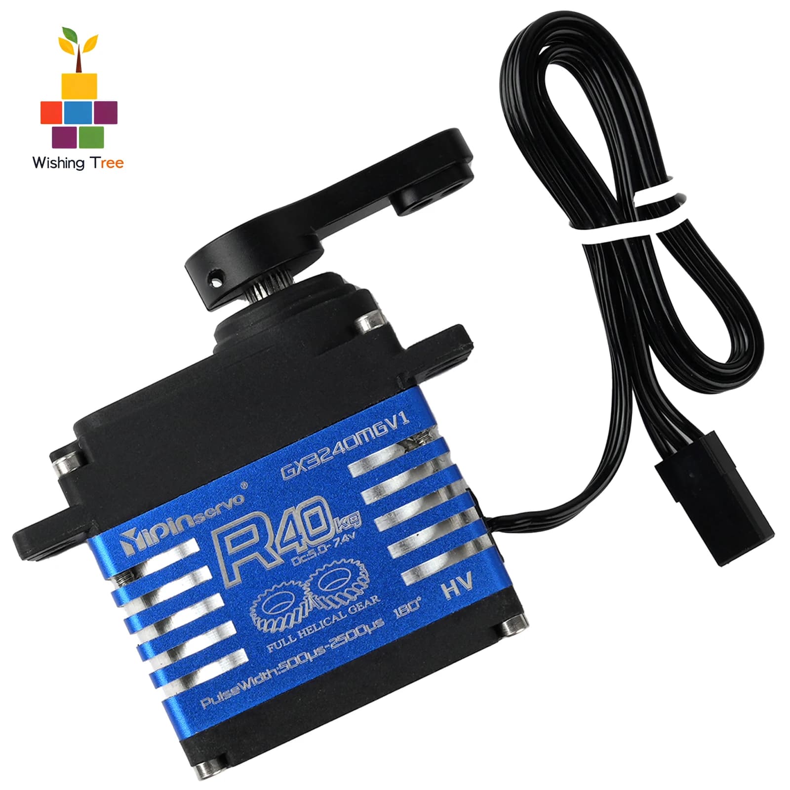 YP3240SMG 40KG High Torque Digital Servo Metal Gear IP68 Waterproof for 1:8 1:10 RC Car Crawler Robot