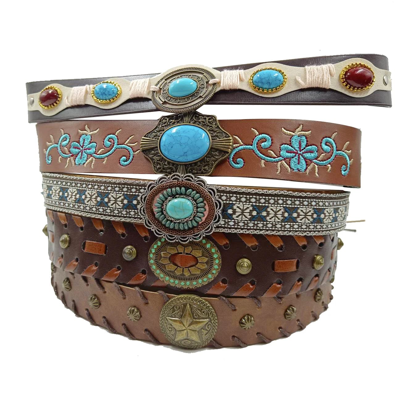Accessori per cinture Western Cowhead Cappelli da uomo e da donna Accessori per cappelli di paglia Fibbia per cintura Decorazione per esterni Moda