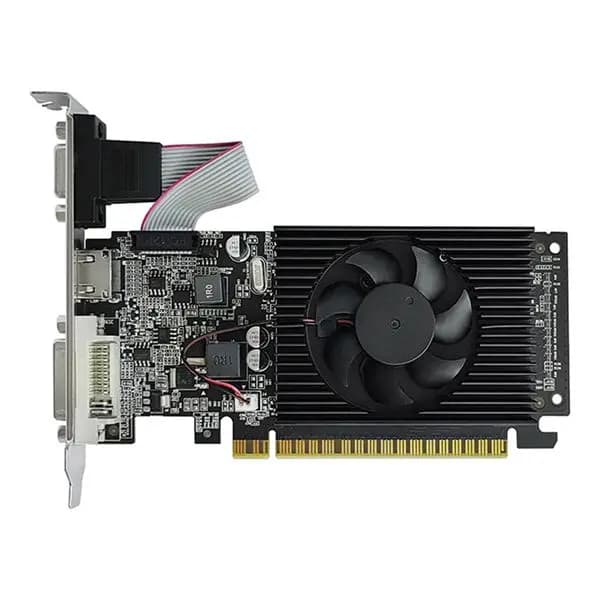 Sconto Scheda grafica GT210 da 1 GB DDR3 64 bit PCIE 2.0 40 nm GPU Compatibile con HDMI + VGA + DVI Scheda video desktop