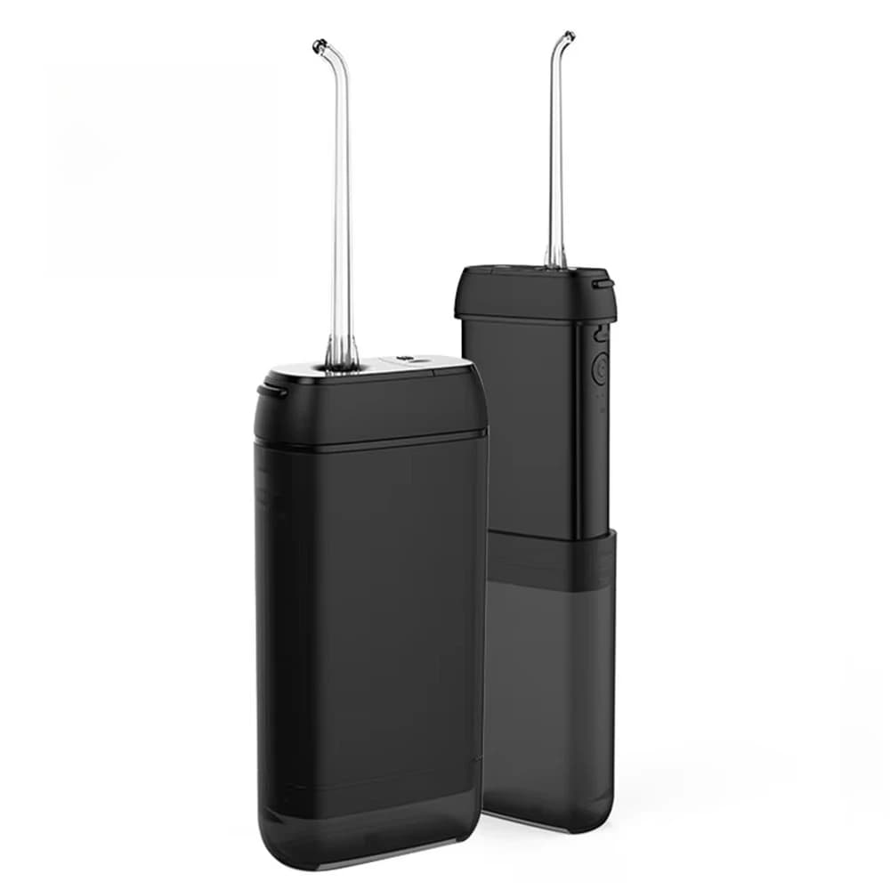 Portable electric water slide for oral teeth whitening, manual power source, hygienic, personal care cleaning