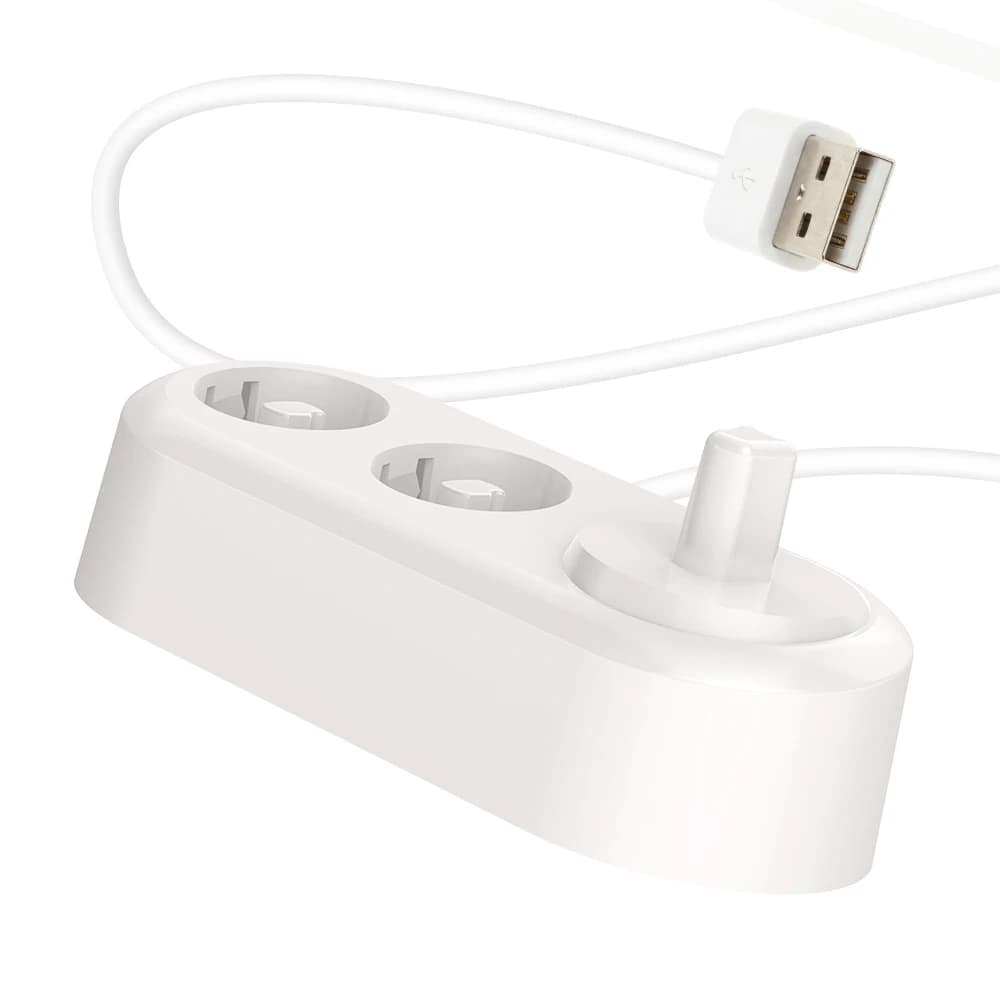 Inductive charging base 2 in 1 with head support compatible with Oral B iO series 2/3/4/5/6