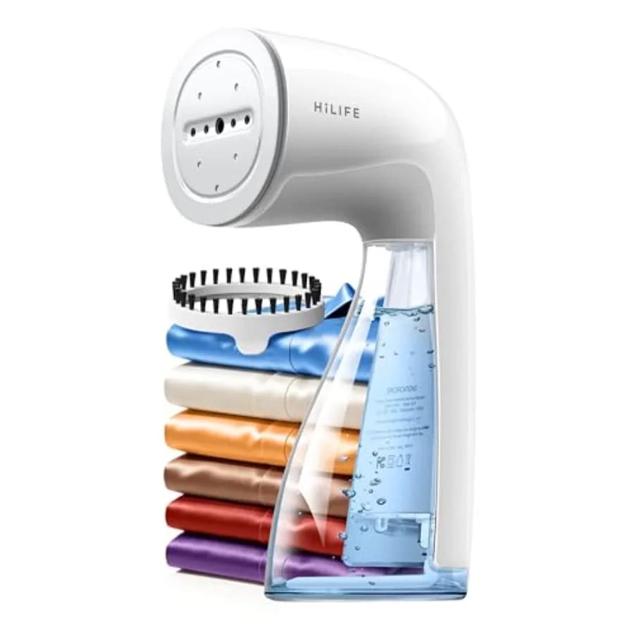 Vaporizzatore per Vestiti Portatile e Manuale Potenziato, 1100W di Potenza, 300ml di Grande Capacità e Design Anti-perdita, Riscaldamento Rapido in 30 Secondi