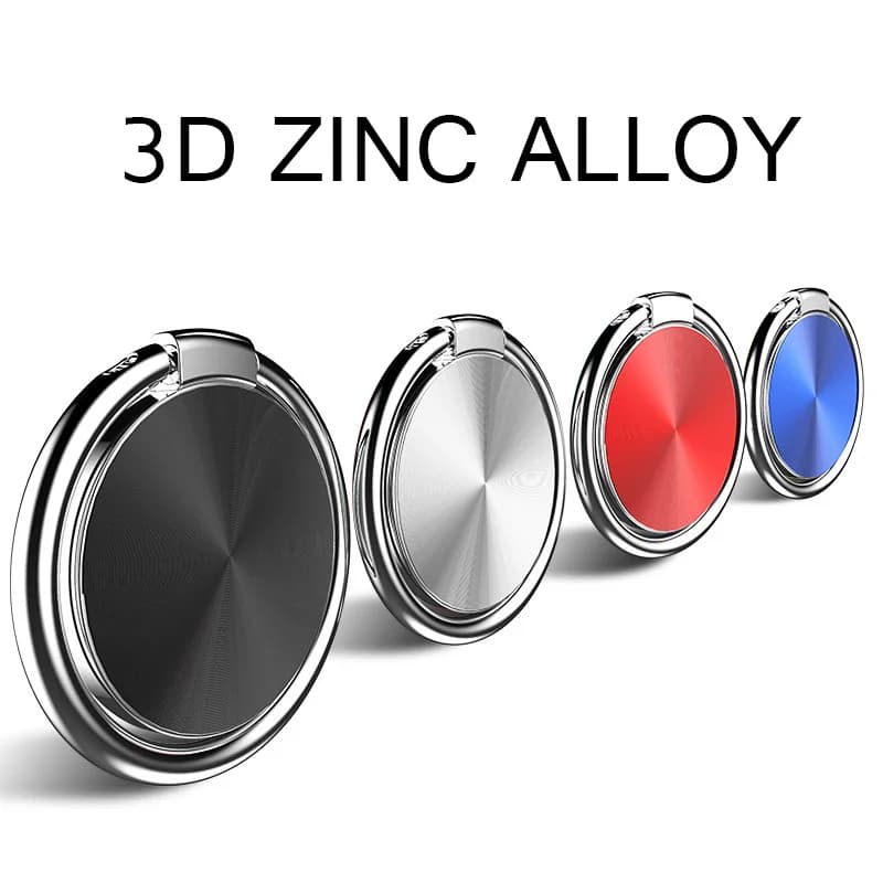 Supporto per anello da dito Supporto per telefono cellulare in metallo per iPhone 12 11 9X8 7 plus 5S 6 6p Anello per telefono Supporto per auto rotondo Supporto in metallo