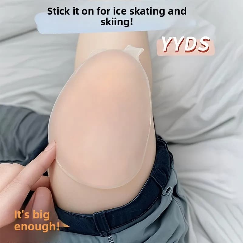 Protezioni per Ginocchia da Sci, Imbottiture in Silicone per Pattinaggio su Ghiaccio, Attrezzatura Protettiva Sportiva, Protezione per Glutei e Petto, Imbottitura Antiurto Rotonda per Donne