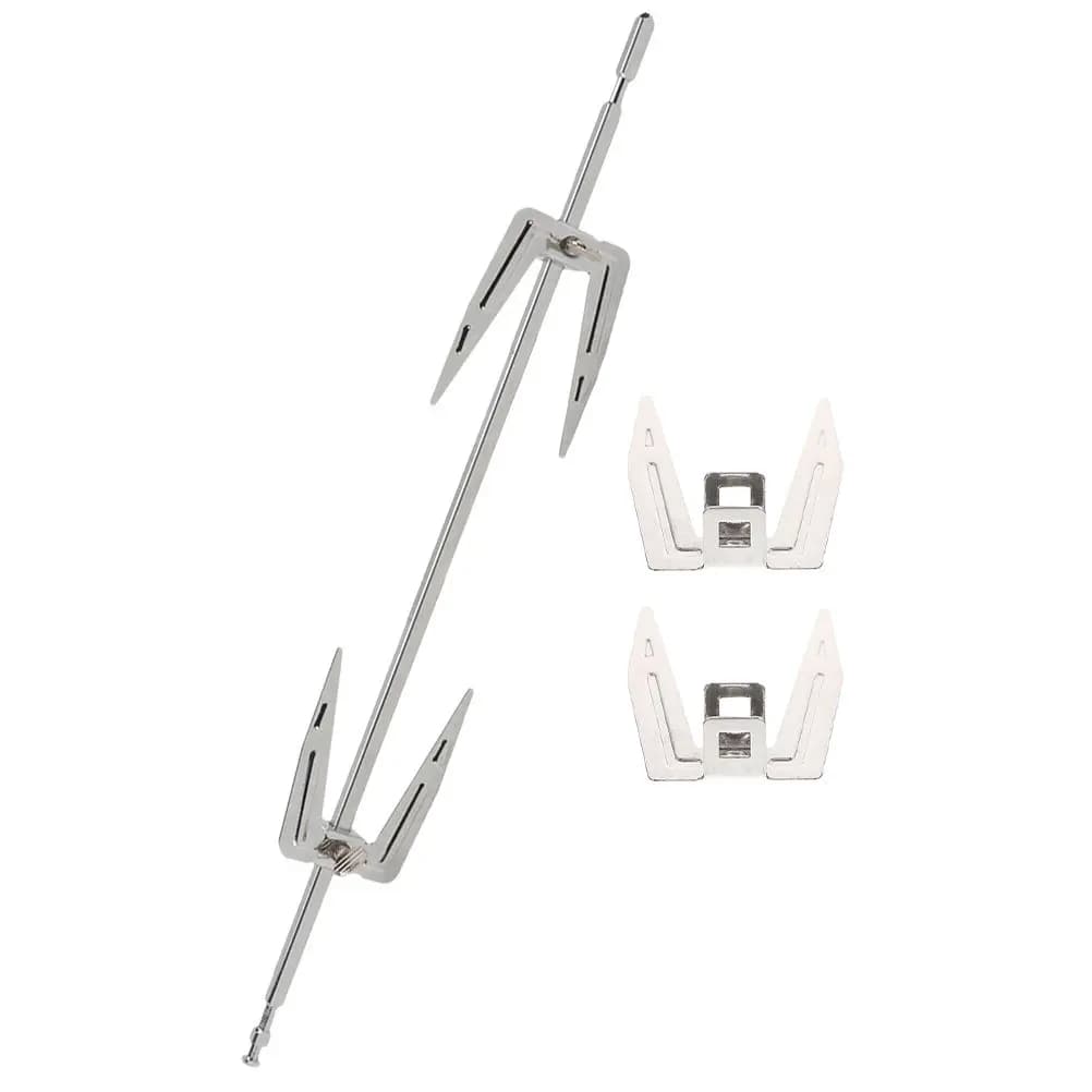 Set Professionale di Forchette per Pollo Arrosto in Acciaio Inox con Regolazione a Vite per Forno e Friggitrice ad Aria