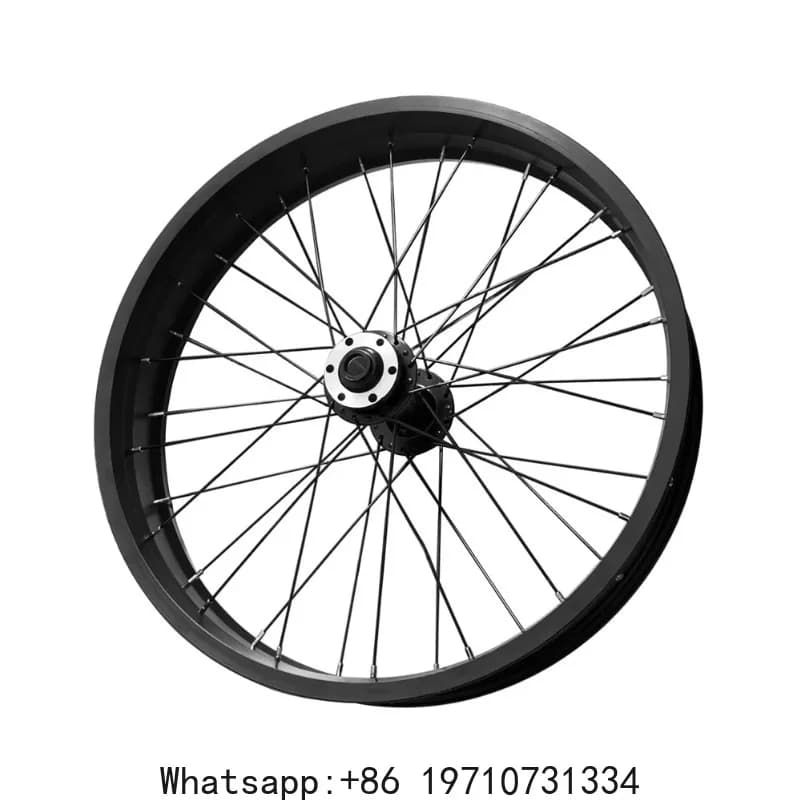 Ruote Anteriori per Bicicletta, Materiale in Lega di Alluminio, Dimensioni 20x4.0 Pollici, Pneumatici Larghi, Adatte per Biciclette Grandi e Motoslitte