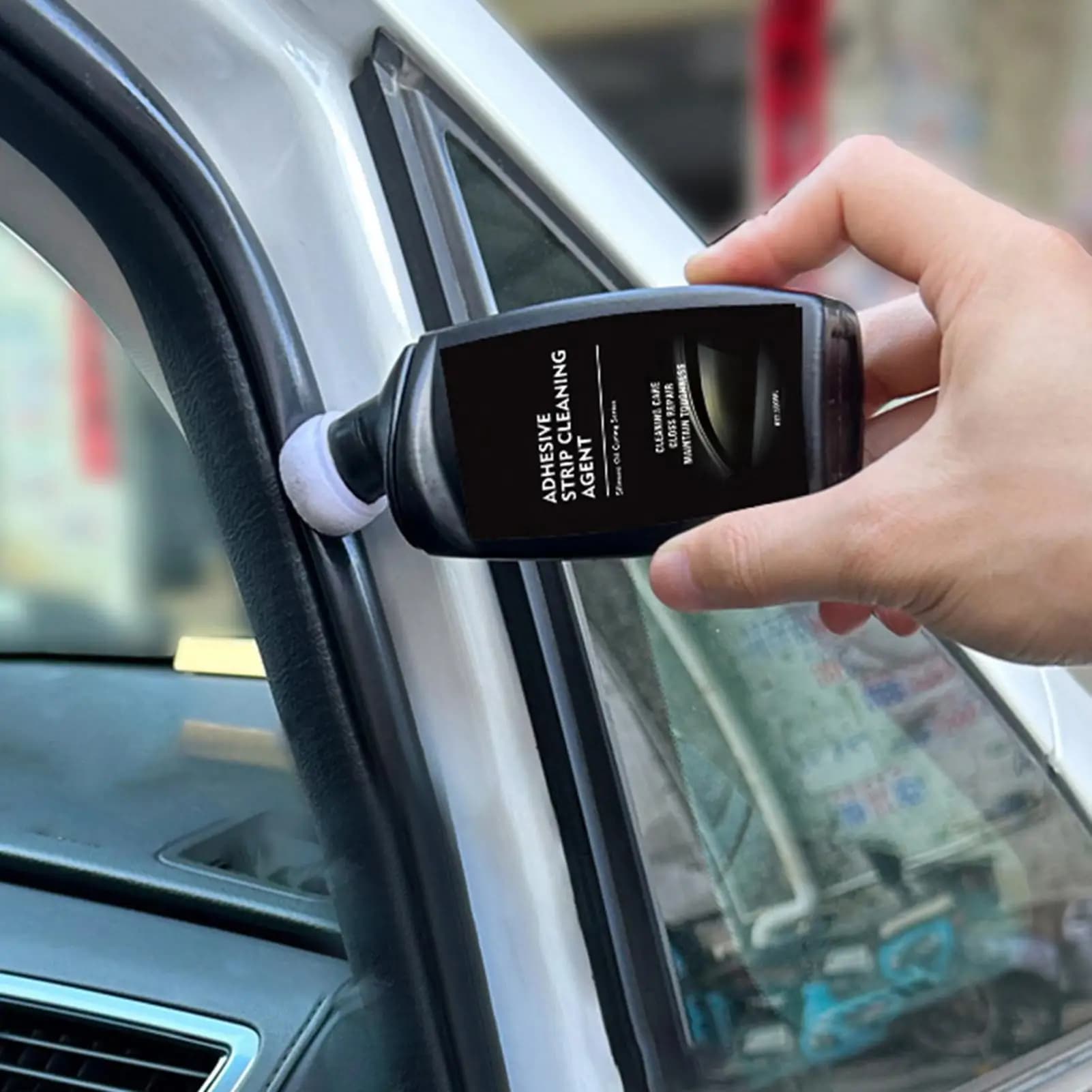Lubrificante per guarnizioni in gomma per portiere auto da 100 ml, agente lucidante e ammorbidente per guarnizioni in gomma, detergente per la manutenzione auto