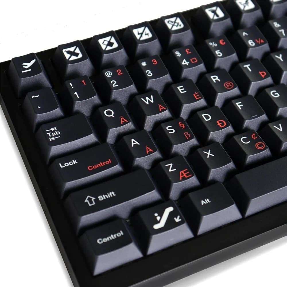 Copritasti Dye Sub FlightDurevole PBT Texture liscia 129 tasti Cherry Profile Keycap per tastiera meccanica Mx Switch 61/64/104