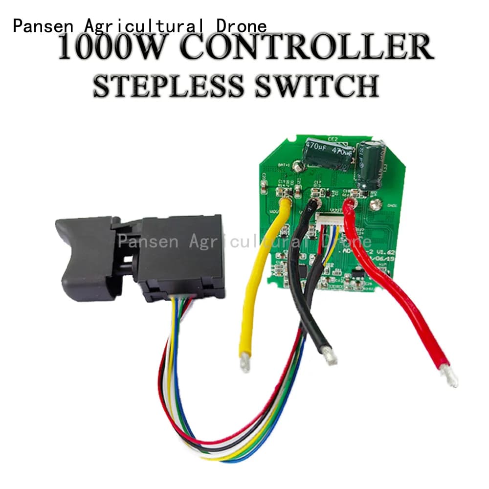 High Power 1000W EDF Brushless Motor System Kit 50mm 64mm 70mm Turbo Fan ESC Blower with Switch for RC Jet UAV