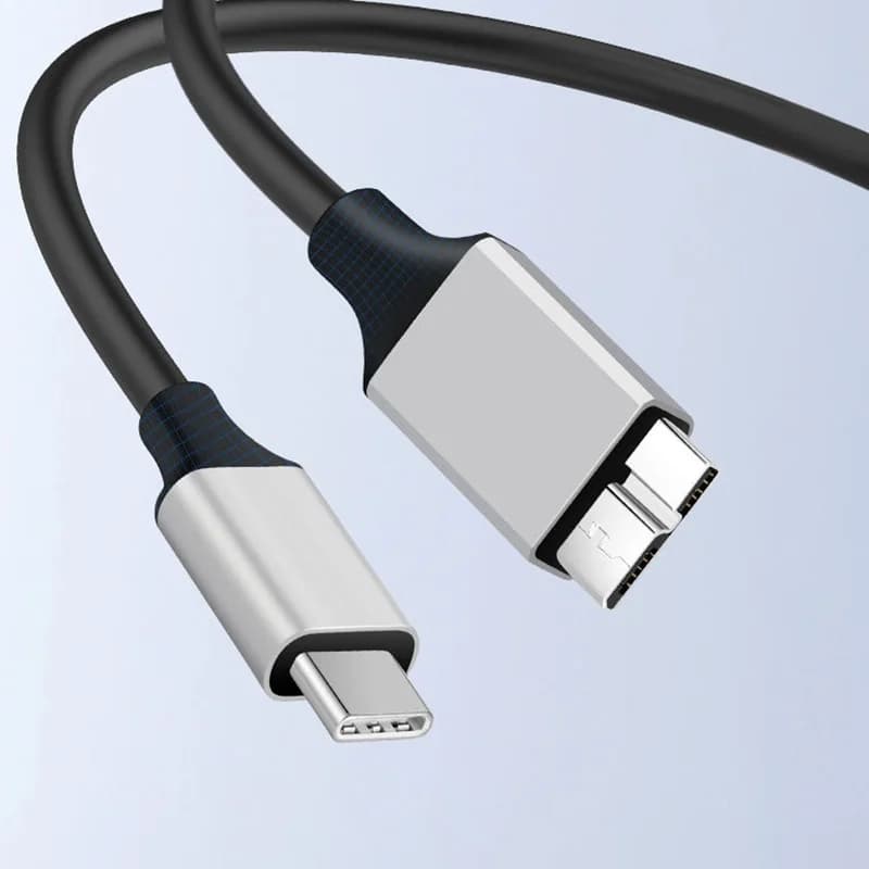 Cavo USB C a Micro da 5 Gbps, Cavo Dati Tipo C Maschio a Micro B Maschio per MacBook, Laptop, Telefono, Disco Esterno, SSD, HDD, Fotocamera