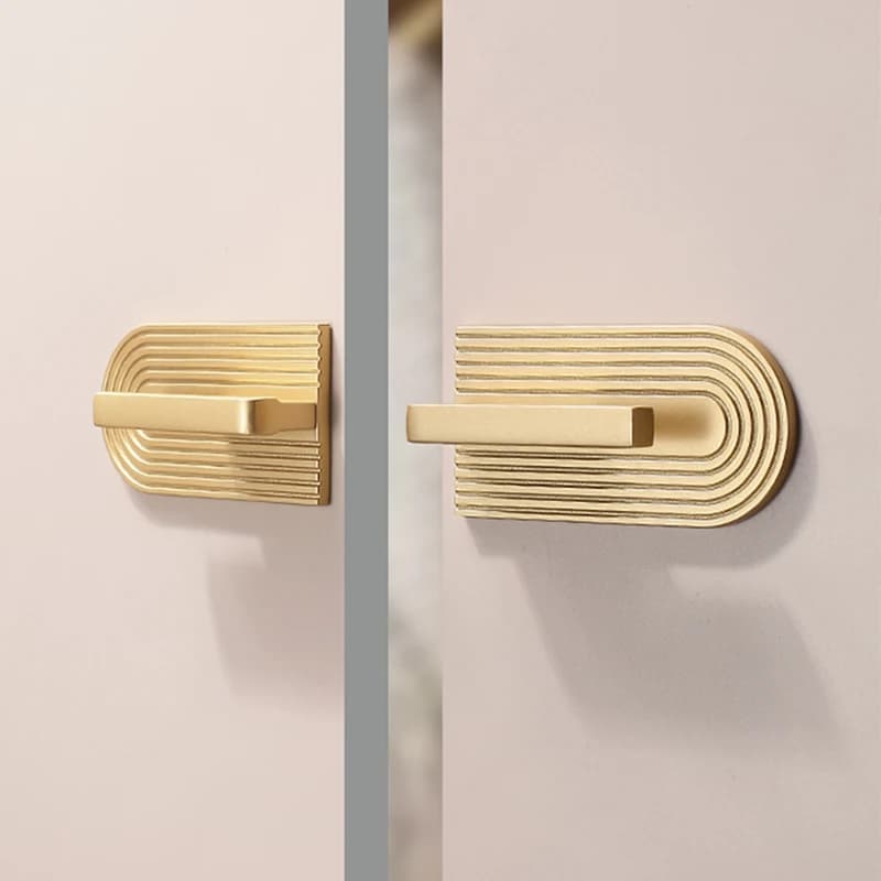 Maniglie per porte dell'armadio in oro Maniglie per cassetti per porte dell'armadio semplici e moderne Maniglia per mobili di fascia alta di lusso Maniglia per cassetti da cucina francese