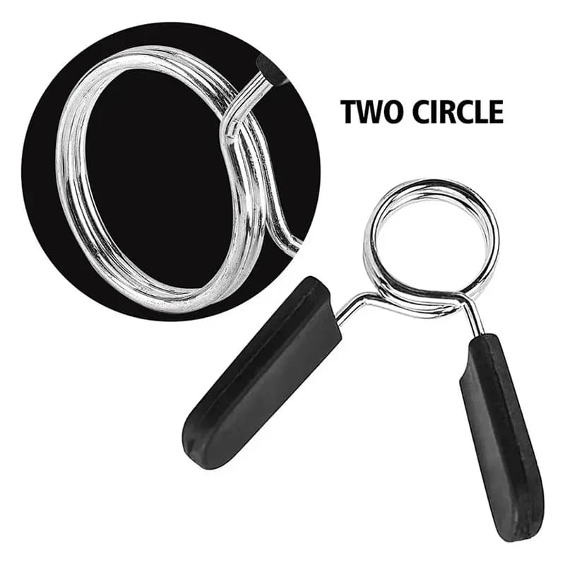 25/28mm Barbell Clamp Spring Collar Clips Gym Weight Dumbbell Lock Clamps Standard Barbell Collar For Weight Lifting