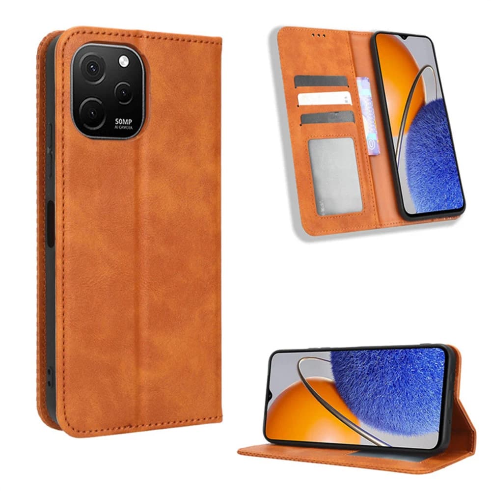 Magnetic Leather Wallet Case For Wiko View5 Plus Voix Ride 3 U20 U10 T20 T10 T3 Y82 Y81 Y62 Y52 Y51 Flip Cover 3 Slots Coque