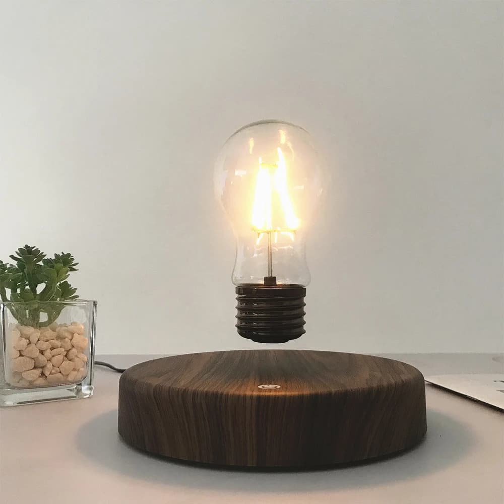 Magnetic levitation lamp Creativity LED bulb in floating glass Home Office Desk decoration Birthday gift Table News Night light