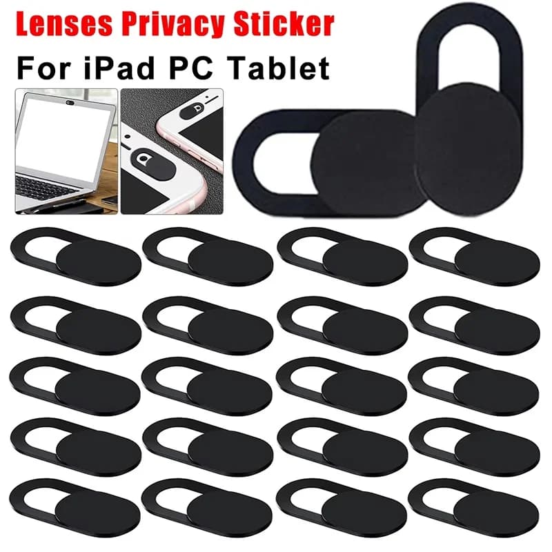 1-20 pcs Lenti Privacy Adhesive Webcam Protective Cover Webcam Cover Capture Keypad For iPad PC Tablet Camera Objective Phone Adhesive