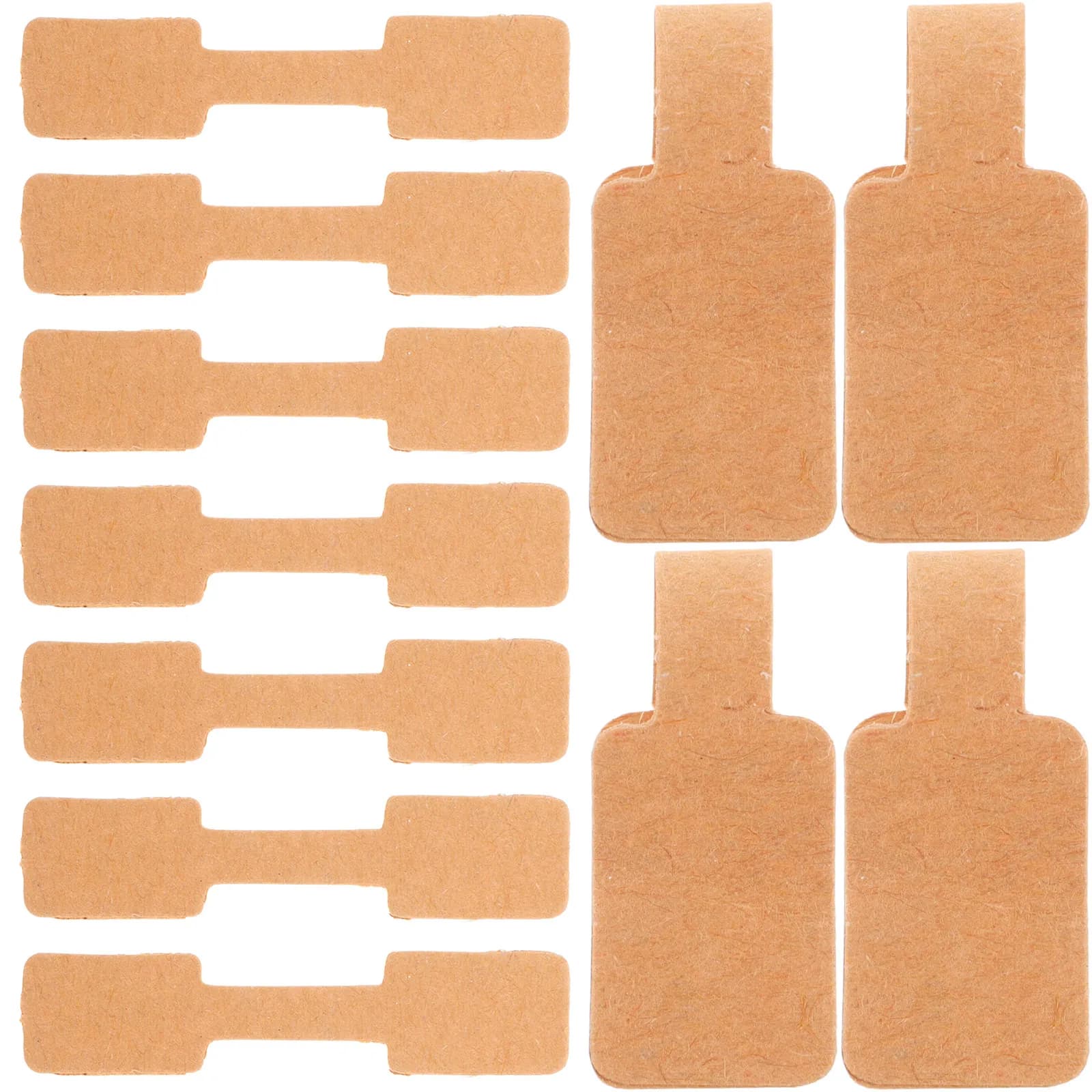 300 Etichette Prezzo in Carta Kraft, Adesive, Vuote, per Gioielli, Anelli, Collane, Bracciali, Fai da Te, Artigianato, Bomboniere, Etichette Regalo