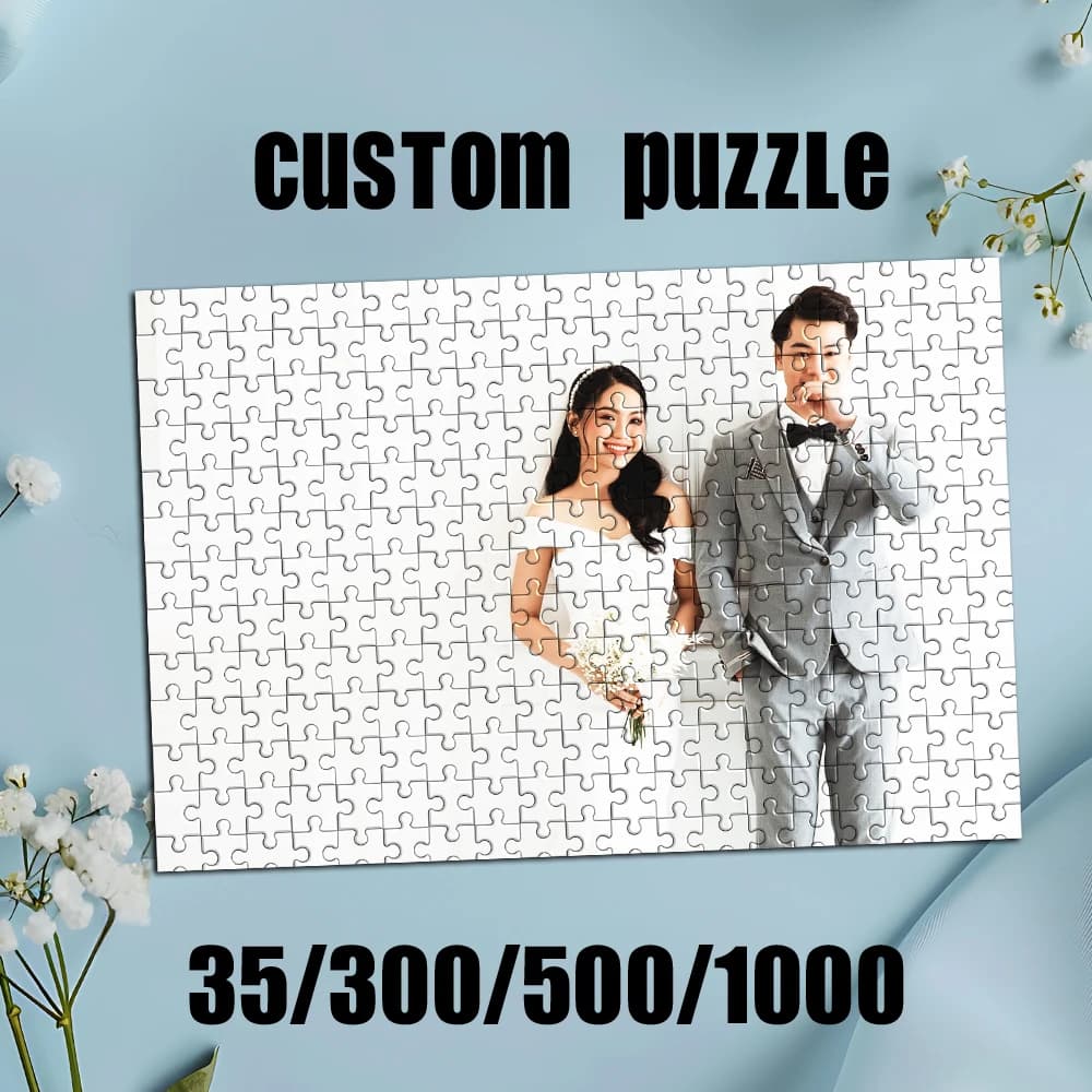Puzzle Personalizzato con Foto, Puzzle in Legno Personalizzabile, Decorazione con Immagine Personalizzata, Regali da Collezione