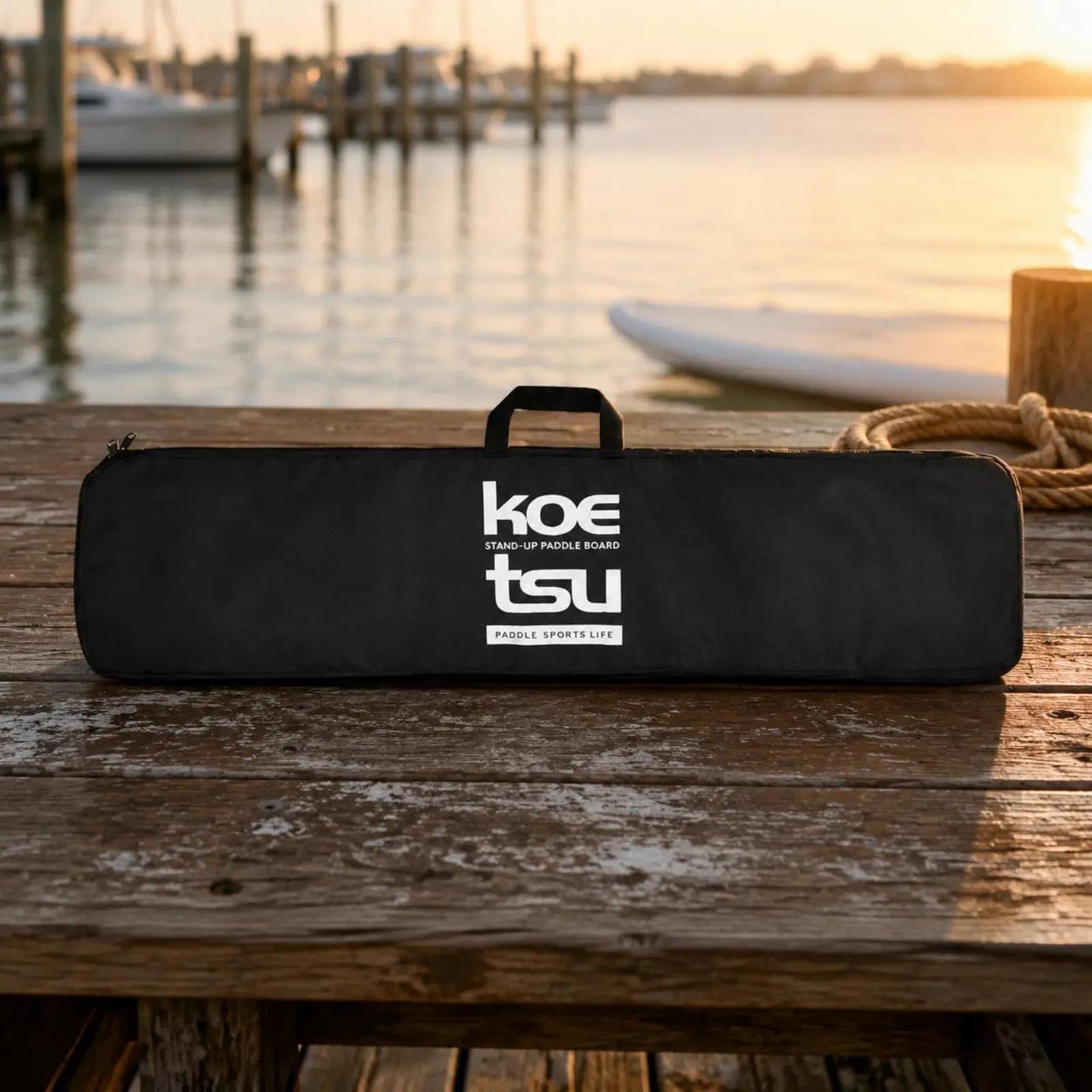 Portable Kayak Paddle Storage Organizer Three Section Oar Carry Bag for Water Sports and Outings