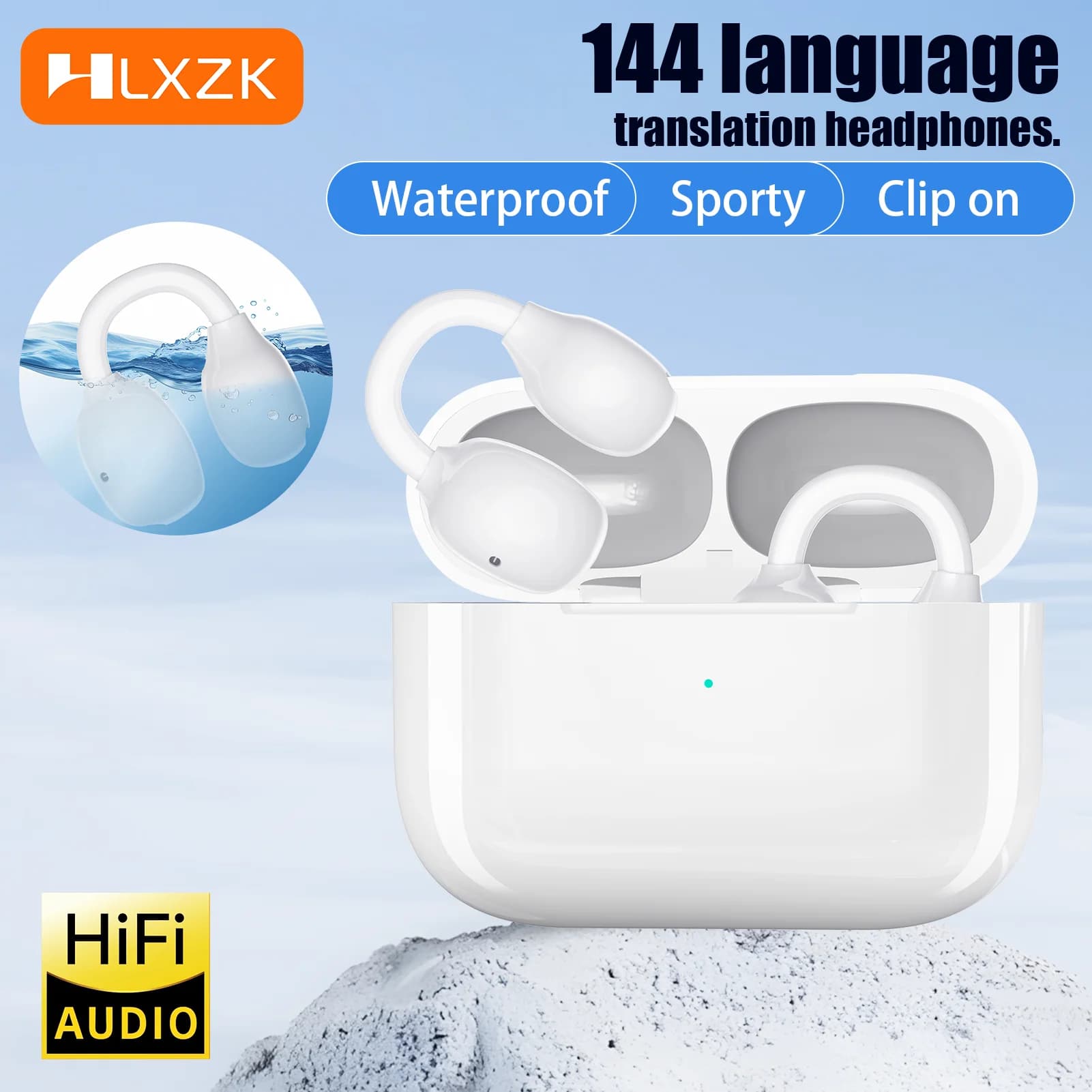 M11 Clip-Ear Open earphones 144 languages Read time Translation HD Audio Headphones Cycling Outdoor Sports Music Game Headphones