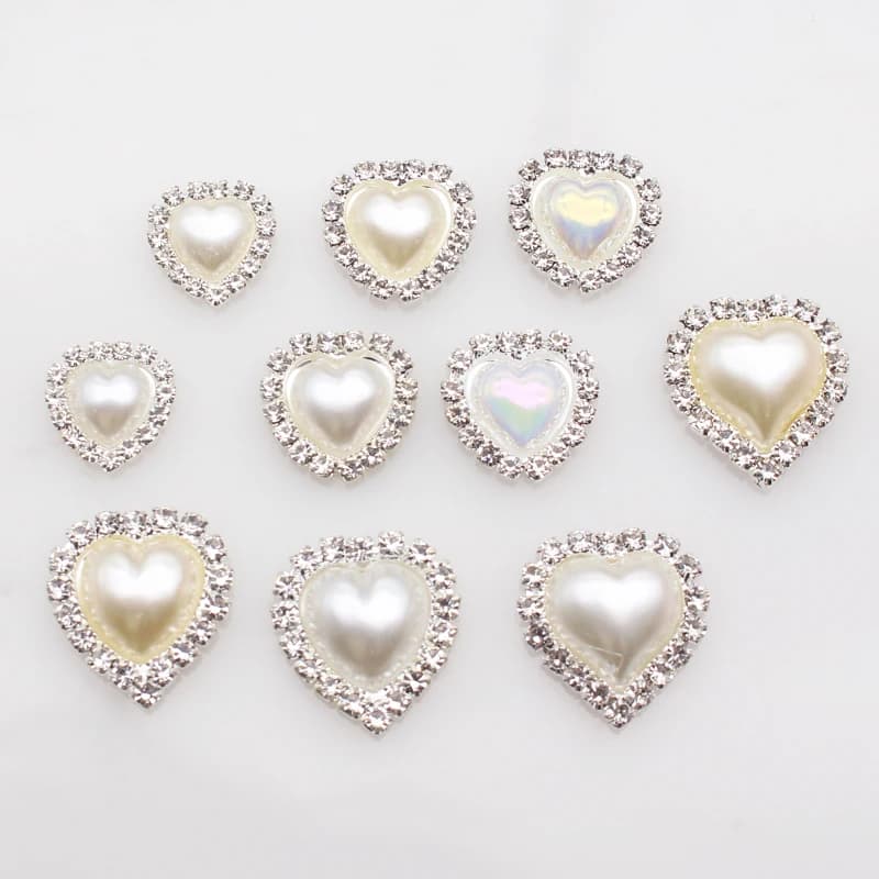 Nuovo multi-dimensione fondo piatto perla applique fai da te romantico biglietto d'invito per matrimonio fiocco confezione regalo accessori decorativi con strass