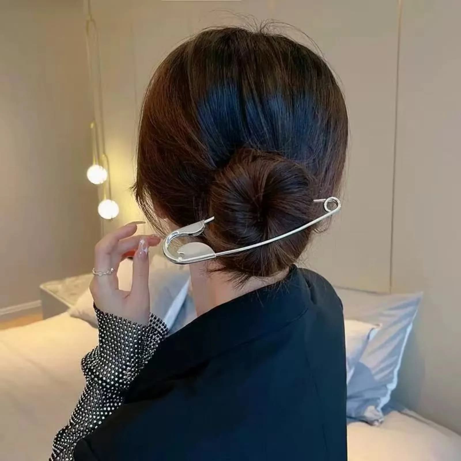 Nuove Grandi Mollette per Capelli in Metallo a Forma di Spilla di Sicurezza per Donne e Ragazze, Accessori per Capelli, Fermagli, Forcine, Copricapo, Regali
