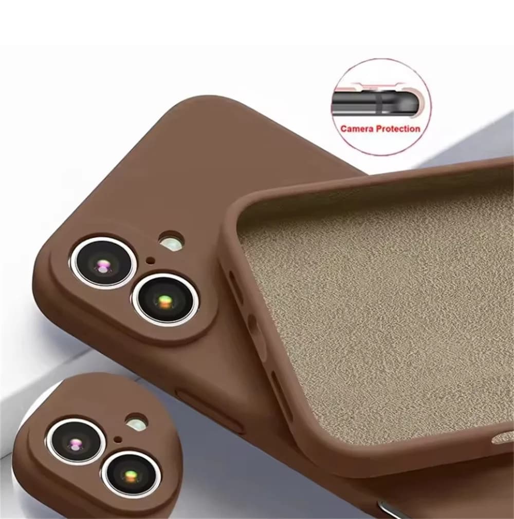 iPhone 16 ProMax Custodia originale in silicone liquido morbido TPU Cover per iPhone 15 14 13 14 11 Pro Max mini 14 15 16 Plus Coque