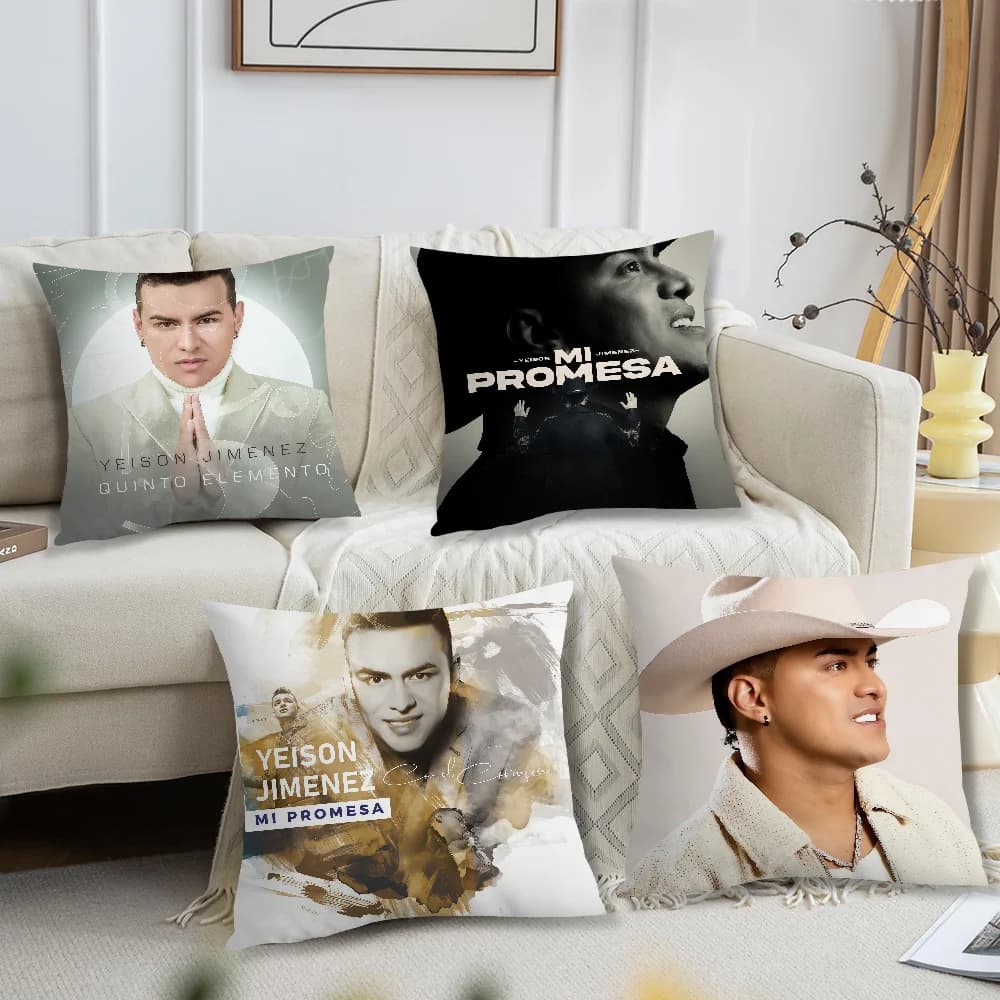 Y-Yeison J-Jimenez Singer Mi Promesa Pillow Sheet with Printing, Sofa Decoration, Home, Car, Office, Simple Nordic Style