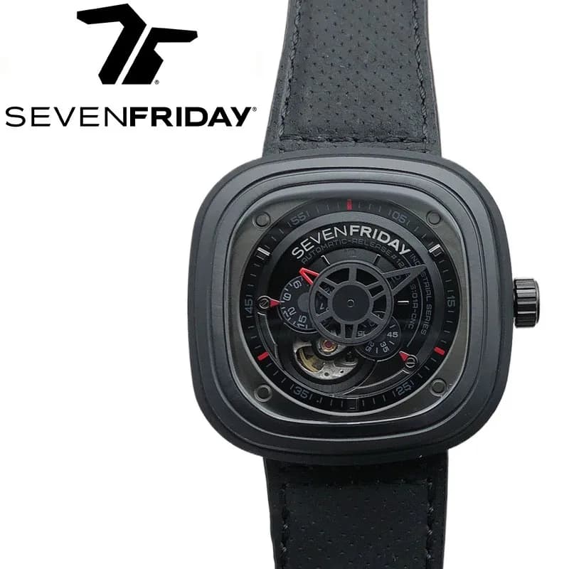 SEVENFRIDAY watch P3/01 fully automatic mechanical watch from men series P waterproof fashion men's watch luxury brand new year gift