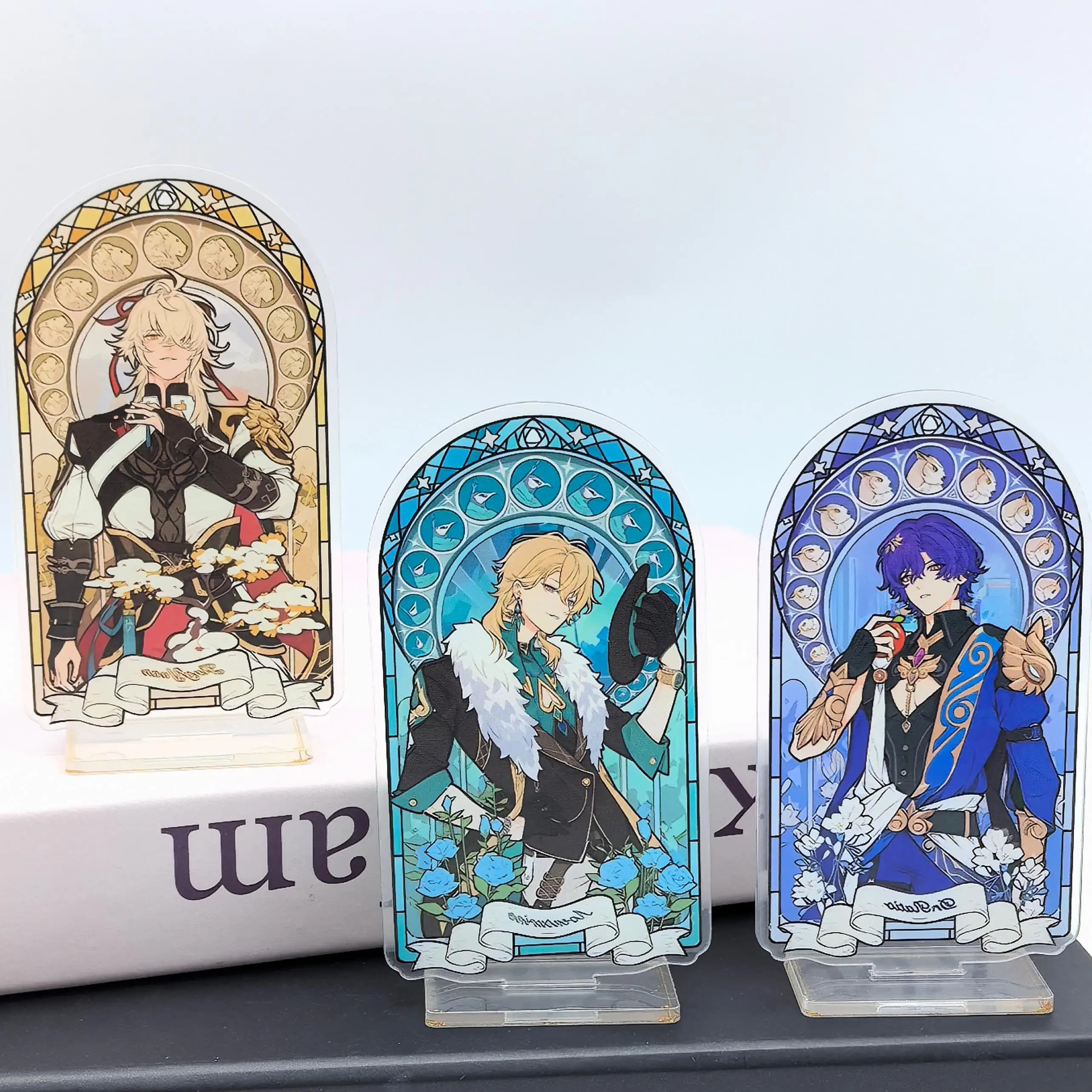 1 pezzo di giochi anime Honkai: Star Rail Dr. Rapporto Avventurina Personaggio Carta Decorazione da tavolo Piastra in piedi in acrilico Regali per ragazzi