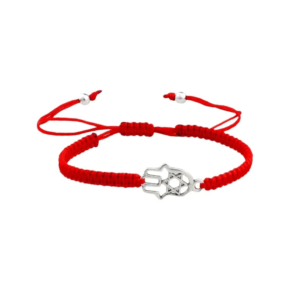 1Pc Fatima Bracciale intrecciato a mano Filo fortunato Coppia Catena Braccialetti di preghiera fatti a mano Regalo di gioielli Pulsera per un amico
