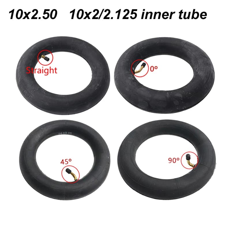 10 Inch 10x2/2.125 10x2.50 Inner Tube for 10x2 255x80 10x3.0 80/65-6 Tire Electric Scooter Balance Bike Tyre