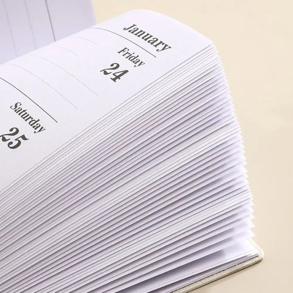 Agenda Planner A6 2025 per Ufficio, Quaderno con 60 Pagine, Diario 2025, Blocco Note Resistente per 365 Giorni, per Scuola