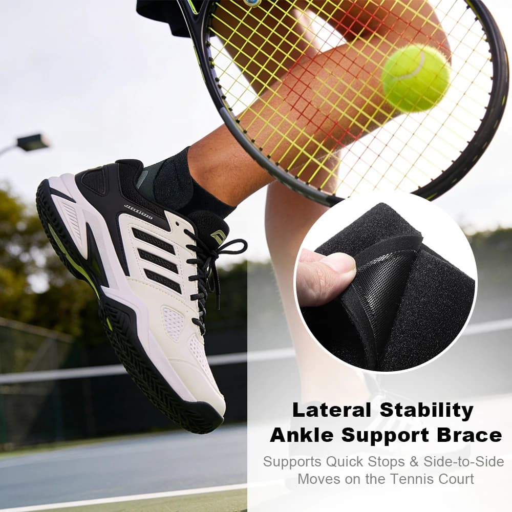 Supporto per caviglia da 1/2 pezzo per uomo e donna, fascia stabilizzatrice traspirante per fascite plantare, caviglia stirata, ideale per lo sport