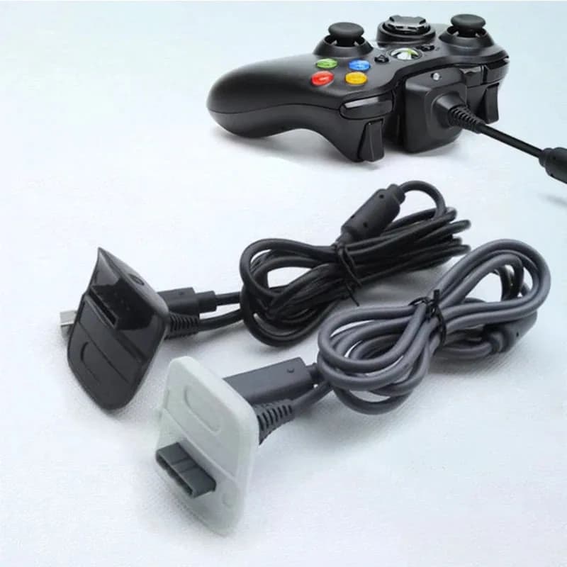 1PC 1.5m USB Charging Cable for Xbox 360 Wireless Game Controller Gamepad Joystick Power Supply Charger Gaming Accessory