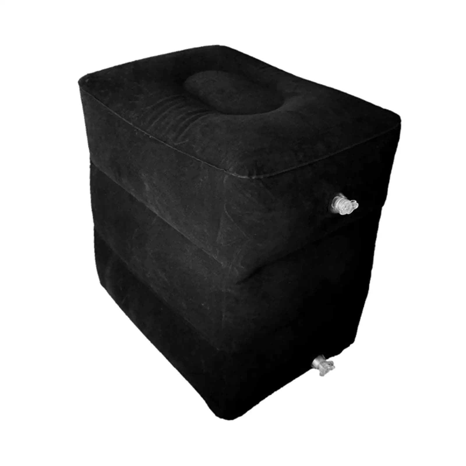 Adjustable Height Leg Pillow Portable Camping Double Valve Design Foot Pad for Airplanes Inflatable Travel Leg Rest Pillow Bed