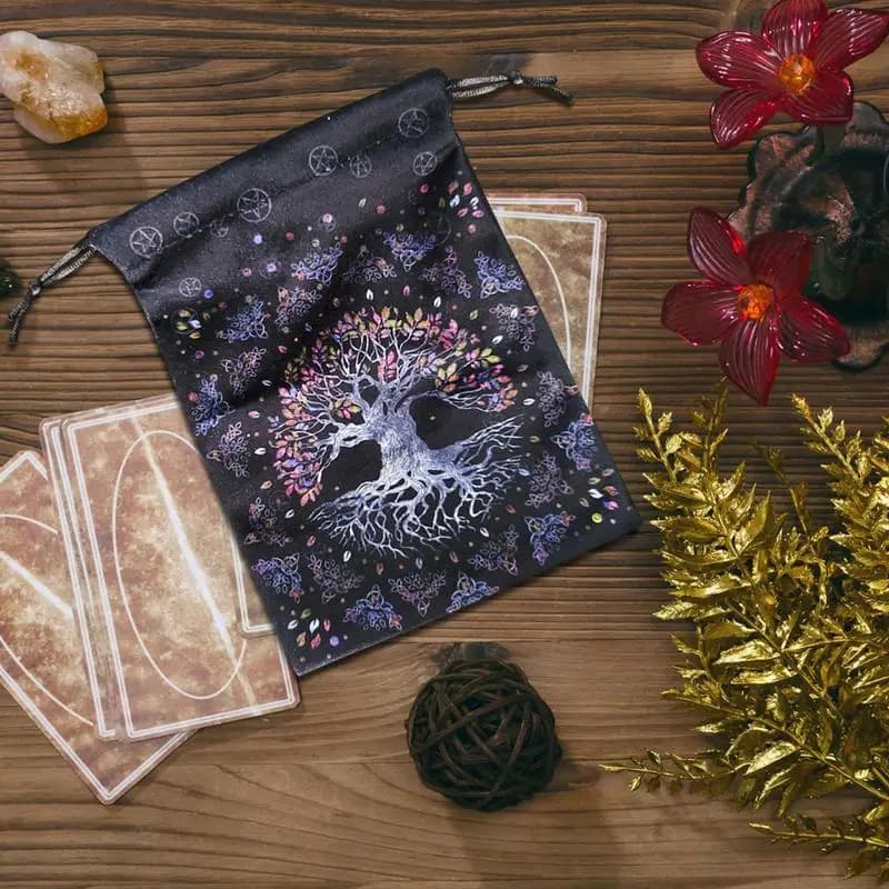 2023 Borsa portaoggetti per carte dei tarocchi in velluto Carta Oracle Accessori per divinazione delle streghe Pacchetto con coulisse Forniture per carte dei tarocchi