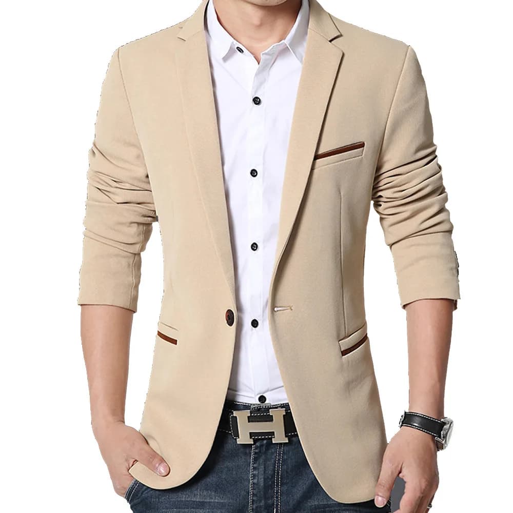 5XL-M Blazer casual da uomo di marca Primavera Autunno Moda Slim Fit Giacca da abito monopetto Business Office Blazer sociali Hommes