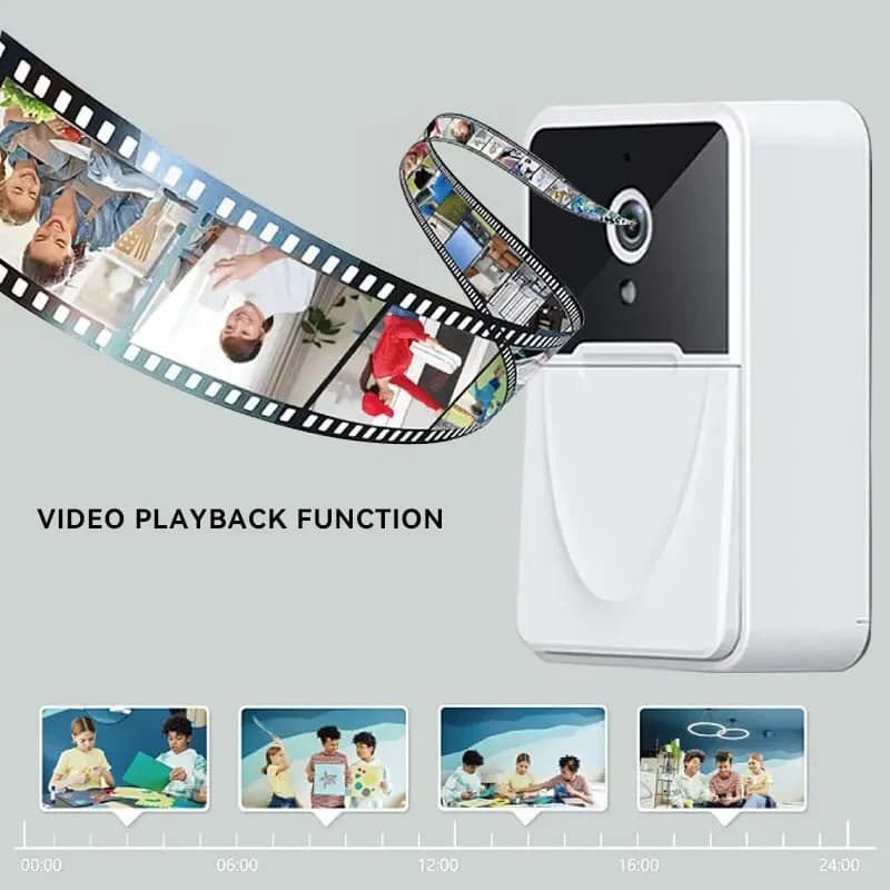 Tuya WiFi Video Campanello 24Ghz Wireless Smart Home Campanello per porte con batteria ricaricabile Telecamera HD esterna per monitor di sicurezza domestica