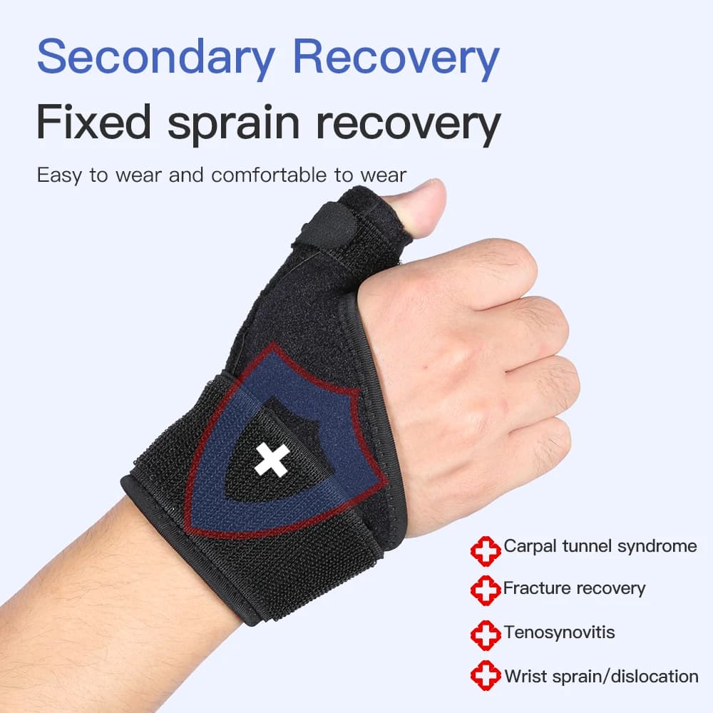 1PC stecca flessibile supporto per pollice da polso tutore per tendinite artrite protezione per pollice traspirante adatta per mano destra e sinistra