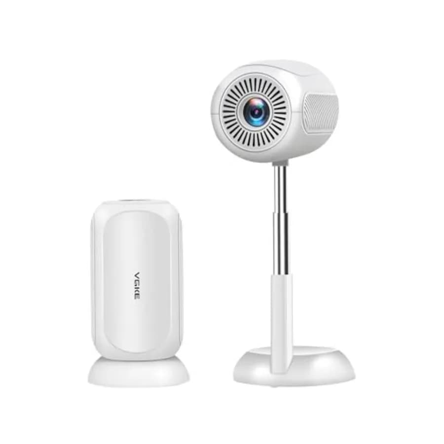 Mini Proiettore Portatile con Auto Focus 3D TOF, WiFi 6, Bluetooth, Supporto 4K, Correzione Automatica Keystone, Compatibile HDMI/USB/TV Stick per Casa