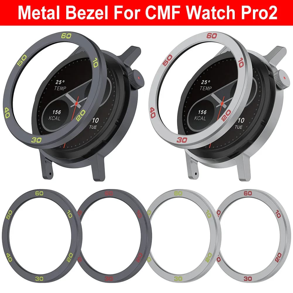Lunetta per CMF Watch Pro 2 Smartwatch Anello in metallo Orologio lunetta Protezione schermo di ricambio Lunetta Custodia protettiva per schermo Smartwatch