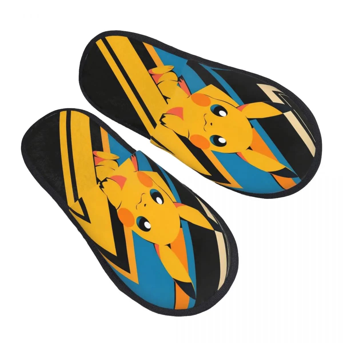Pantofole in cotone per la casa invernale Pikachus Squirtles Psyducks Accessori Pantofole in pelliccia per la casa Scivoli Camera da letto Scivoli antiscivolo accoglienti