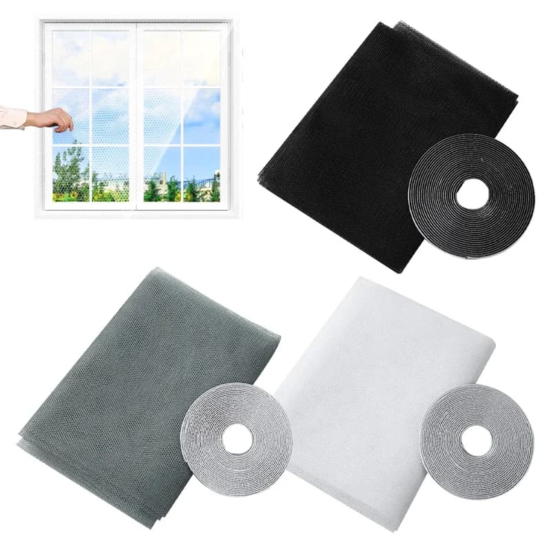Anti Fly Mosquito Net Window Screen Mesh Adhesive Mosquito Flying Bug Net Curtains For Kitchen Windows Home Protector