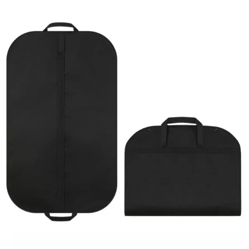 1 pezzo di copertura antipolvere per cappotti Copertura antipolvere per riporre indumenti da viaggio Una giacca per abiti con cerniera e borsa antipolvere con manico