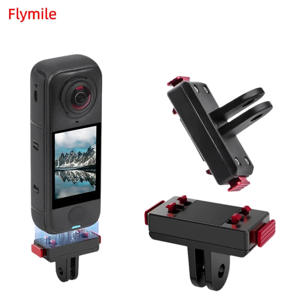 Quick Hook Magnetic Support for Insta360 X5/X4 Air/Insta 360 Ace Pro/Pro2, Base Adapter with Safe Griffe Block, Camera Accessories