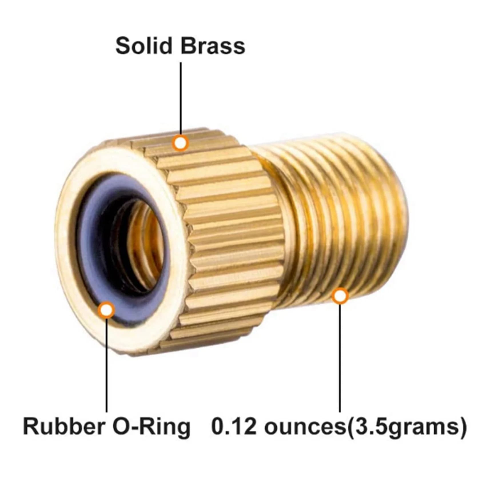 Adattatori per valvole Presta ABHT-12PCS, convertire l'adattatore Presta in Schrader per bici, gonfiare i pneumatici utilizzando la pompa standard