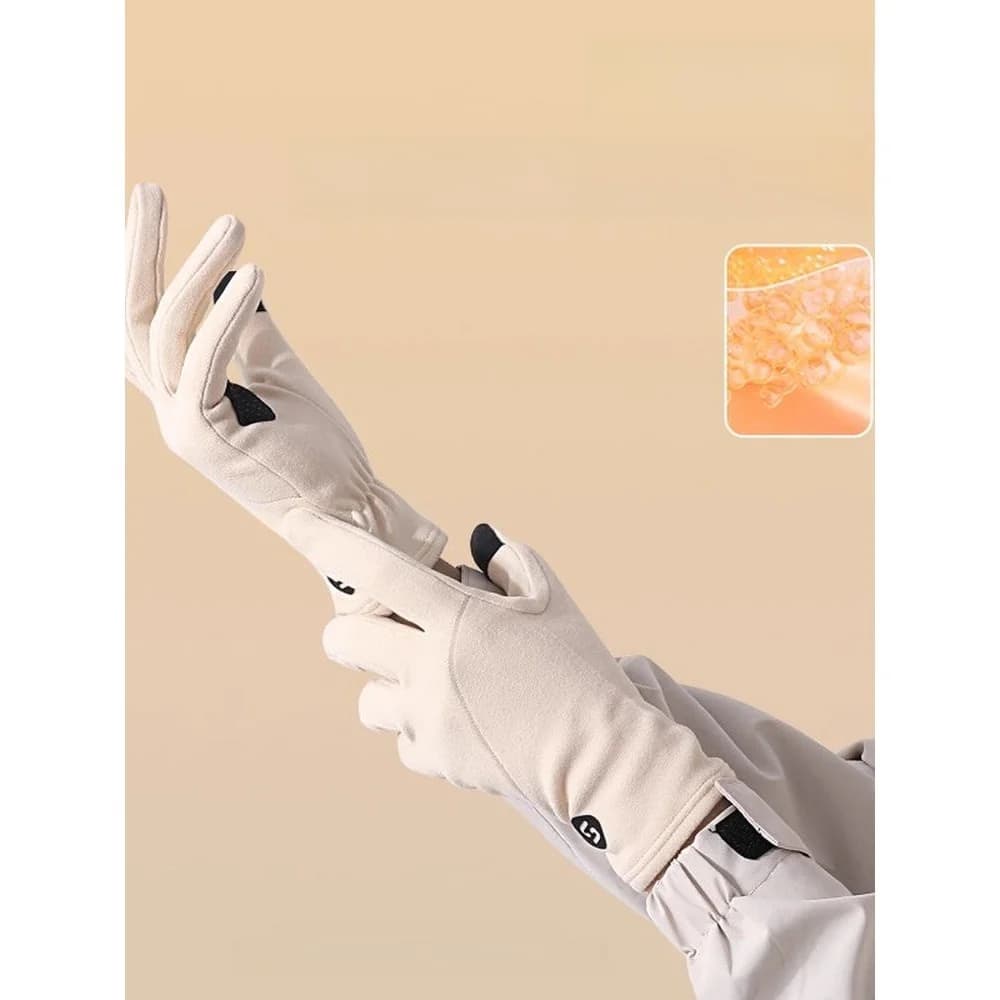 Guanti da Sci per Donna con Touchscreen, Antivento, Antiscivolo e Caldi per Moto, Ciclismo e Sport all'Aperto