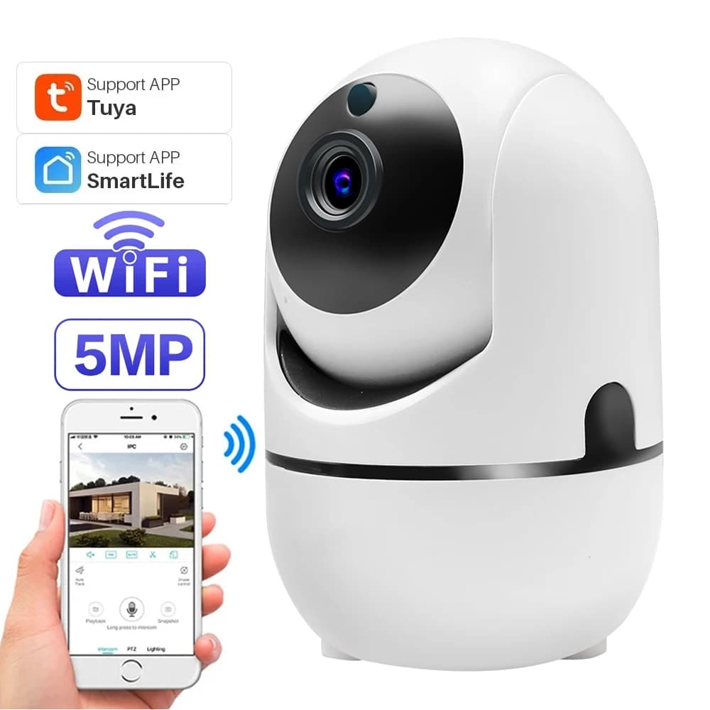V720 Minion Style WiFi Camera Smart Home Surveillance Camera Auto Tracking Night Vision Wireless Security Monitor Single Antenna