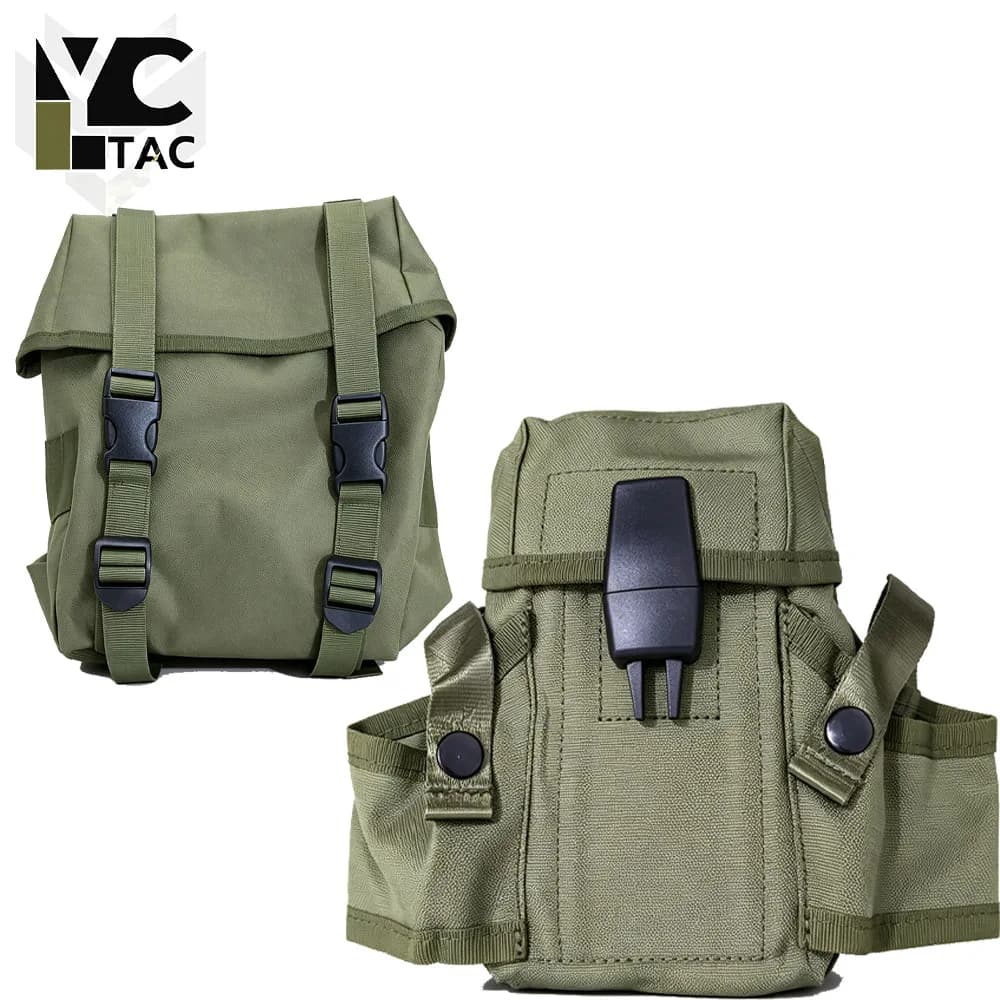 YCTAC Tactical M16 Magazine Pouch MOLLE Belt Bag Outdoor Gear Storage Pouch Canvas Utility Bag for Camping Hiking for Shooting