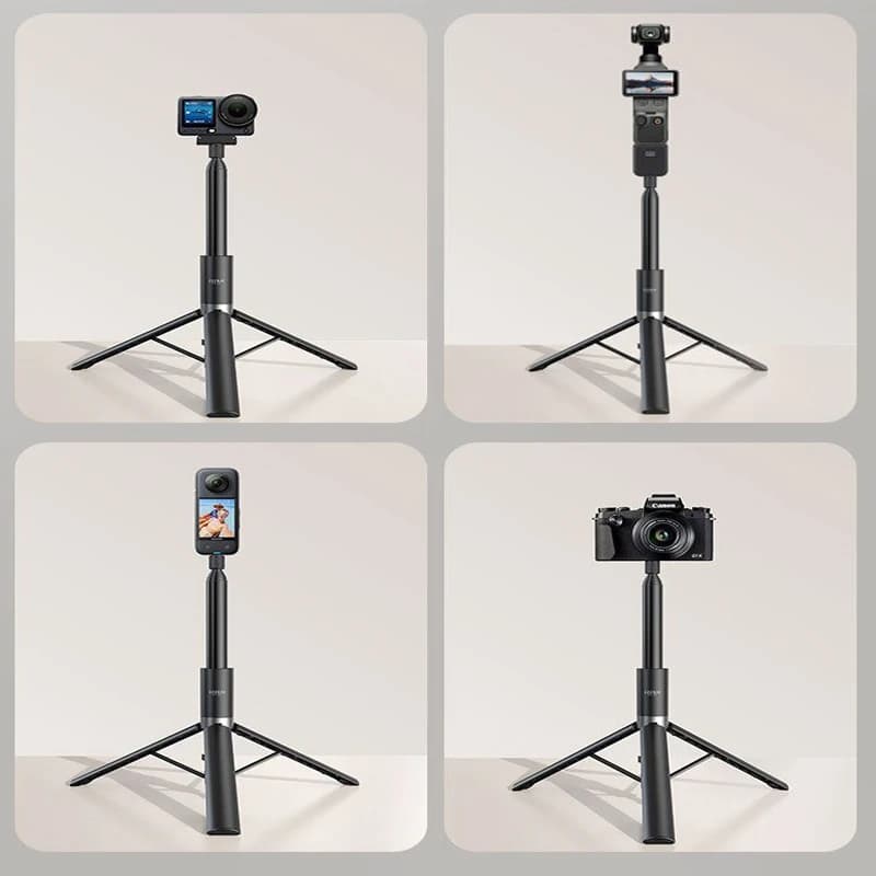 Tripod selfie stick For insta360 luna ultra pocket 34 action 5/6 Sports camera handheld stable selfie telescopic landing bracket
